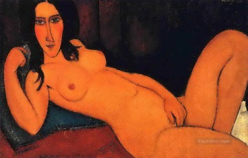 1917 Oil Painting - reclining nude 1917 2 Amedeo Modigliani